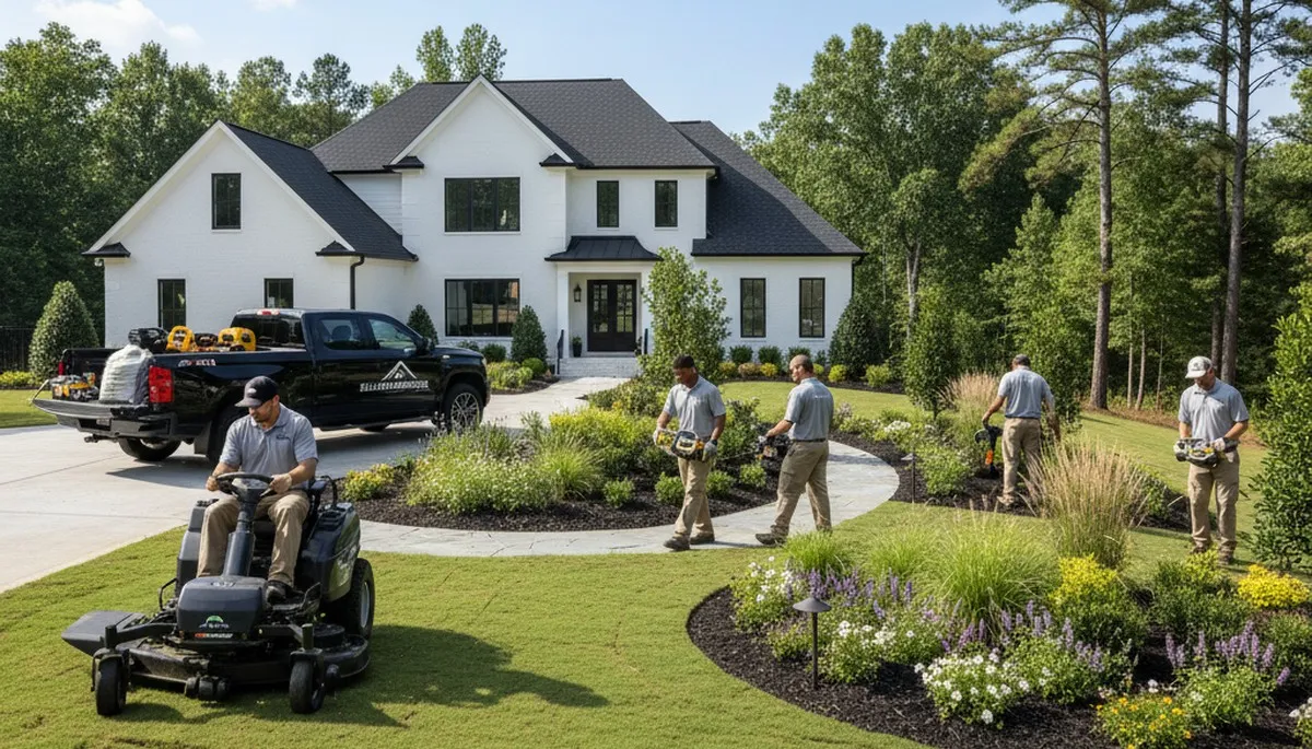 Landscaping services in Atlanta, GA by Lawn Care Atlanta for residential and commercial properties