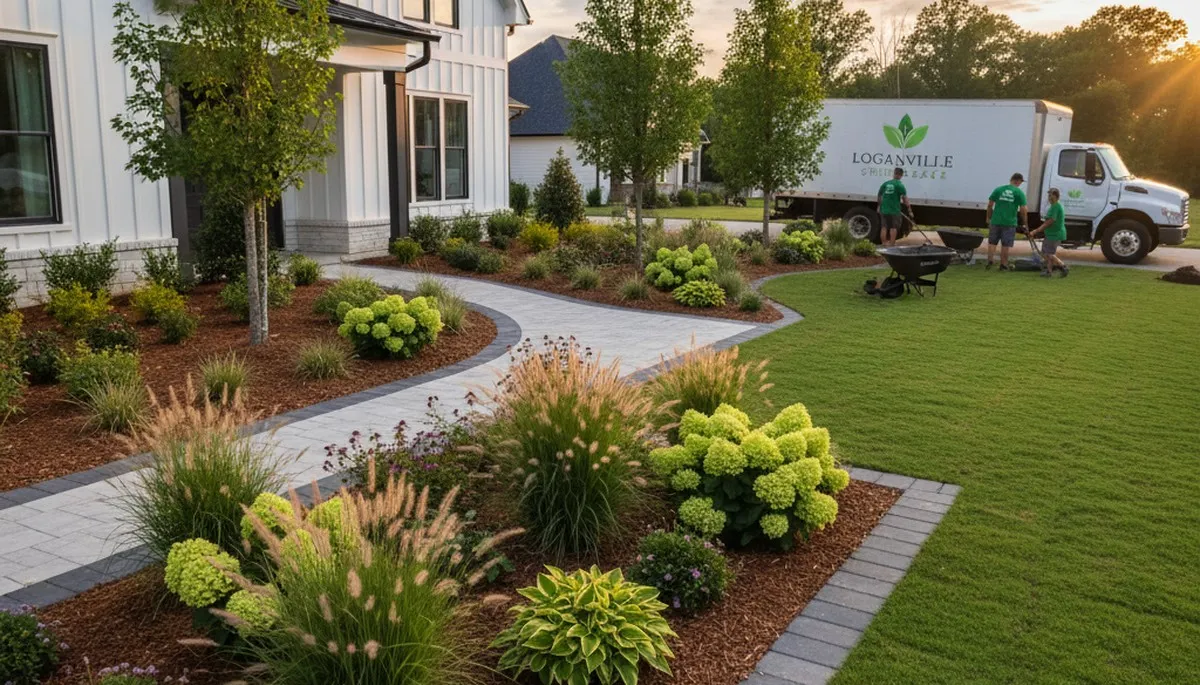 Atlanta, GA landscaping service for lawn care and yard maintenance by Lawn Care Atlanta GA