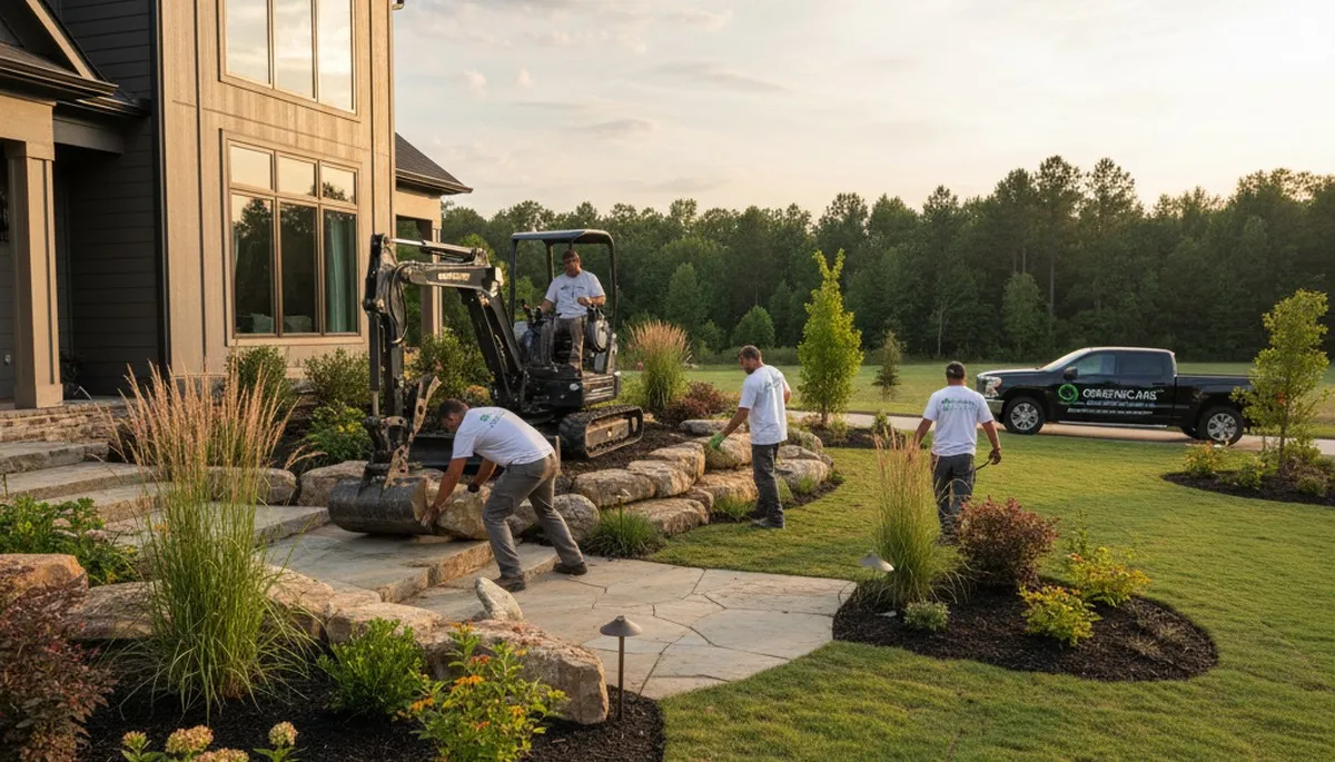 Atlanta, GA landscaping services for lawn care, landscape maintenance, and yard improvement