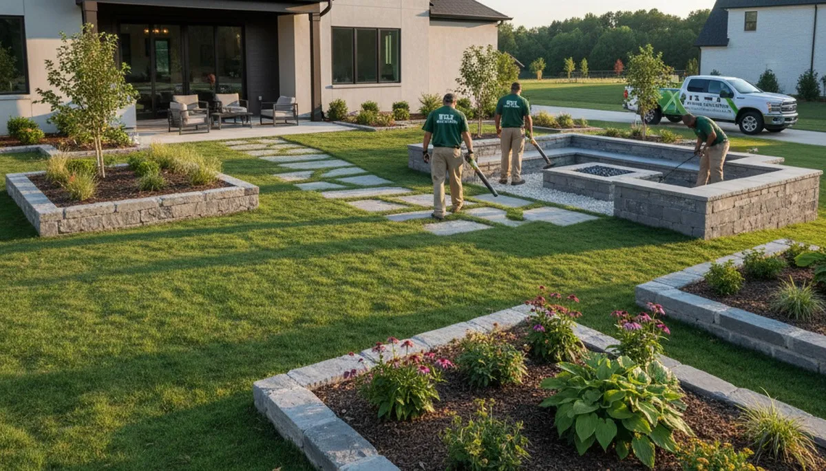 Atlanta, GA landscaping service by Lawn Care Atlanta for residential yard maintenance
