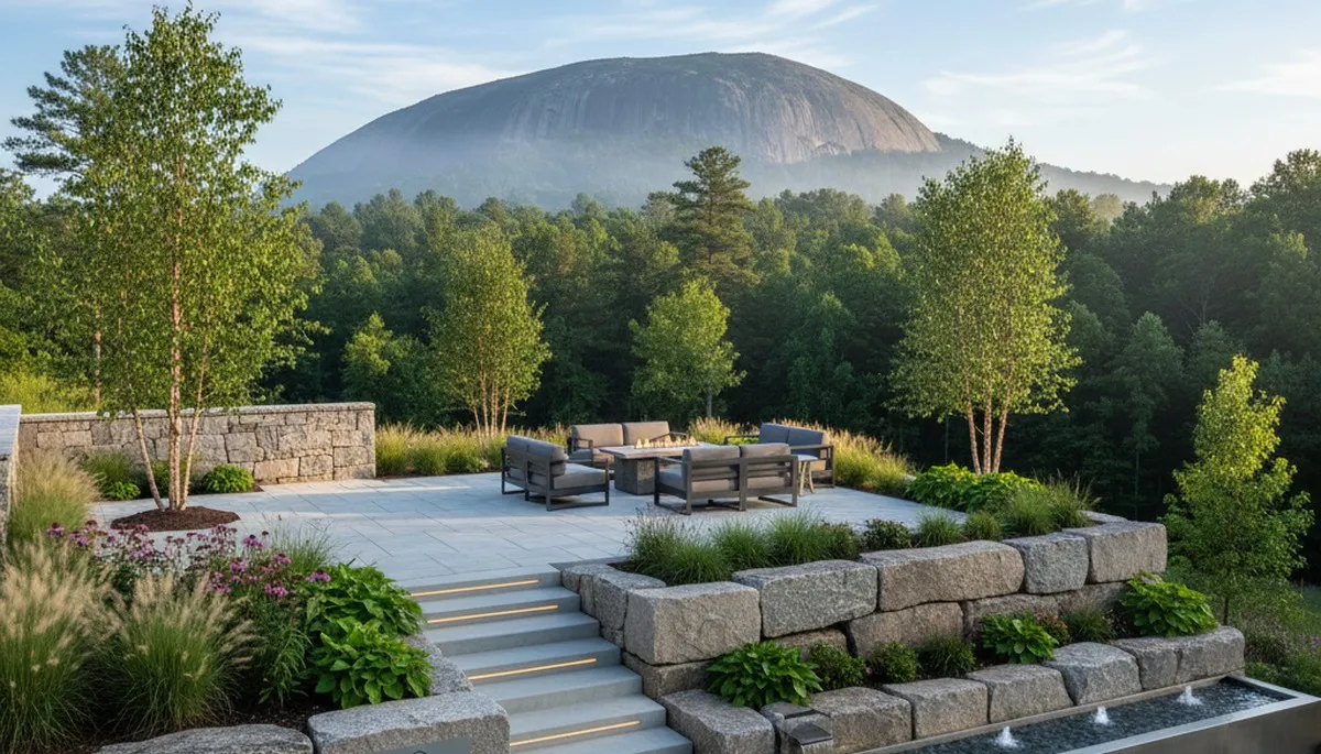 Landscaping team serving Atlanta, GA with professional lawn care and yard maintenance services
