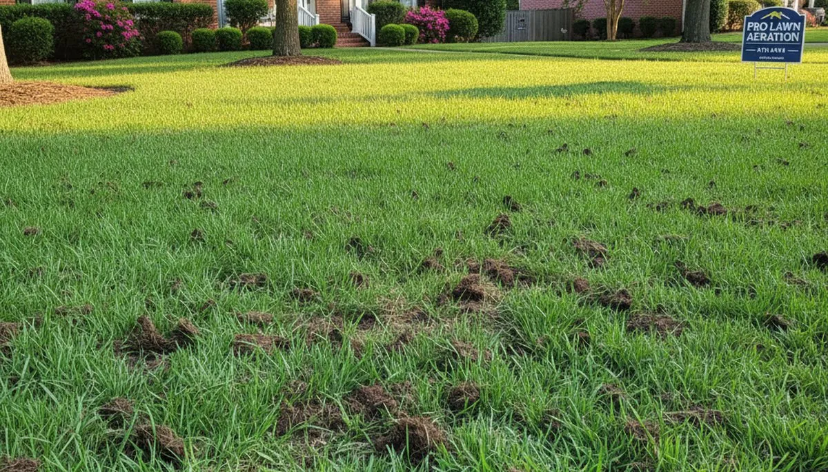 Healthy green lawn after professional aeration in Atlanta GA showing improved growth and soil enrichment